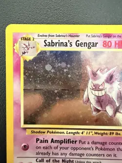 Pokemon TCG Sabrina's Gengar Holo Rare Card 14/132 Gym Heroes - Image 2