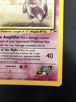Pokemon TCG Sabrina's Gengar Holo Rare Card 14/132 Gym Heroes - Image 4