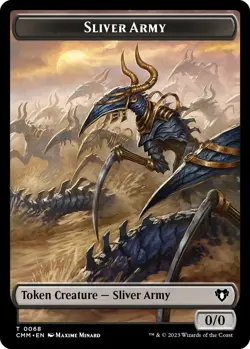 MTG Sliver Army // Sliver Double-Sided Token - 68 // 57 / English / Near Mint - Image 1