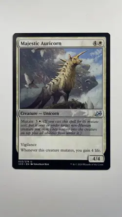 MTG Ikoria Lair of Behemoths Majestic Auricorn 022/274 Magic the Gathering - Image 1