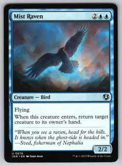 Mist Raven U Innistrad Remastered #76 NM Normal - Image 1