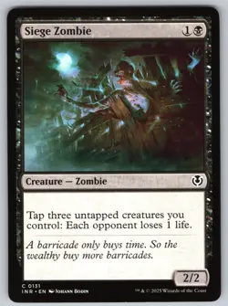 Siege Zombie C Innistrad Remastered #131 NM Normal - Image 1