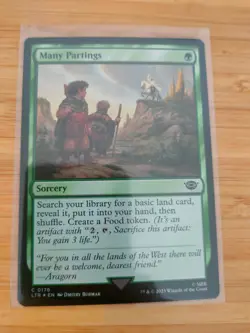 MTG Many Partings (FOIL) 0176 Lord of the Rings M/NM Free UK P&P - Image 1