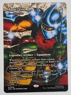 Magic: The Gathering PZA M 0019 Raph's Jitte - Umezawa's Jitte (Borderless) TMNT - Image 1