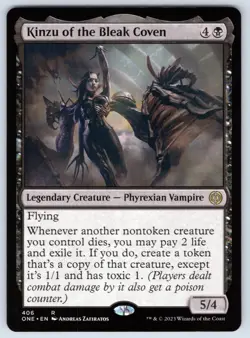 Kinzu of the Bleak Coven R Phyrexia: All Will Be One # 406 NM Normal - Image 1