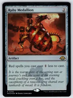 Ruby Medallion R Modern Horizons 3 #295 NM Foil - Image 1