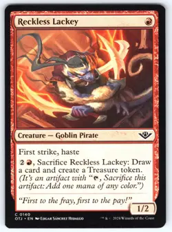 Reckless Lackey C Outlaws of Thunder Junction # 140 NM Normal - Image 1