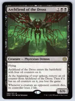 Archfiend of the Dross R Phyrexia: All Will Be One # 82 NM Normal - Image 1
