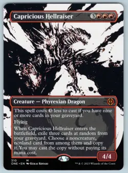 Capricious Hellraiser (Showcase) M Phyrexia: All Will Be One # 310 NM Normal - Image 1
