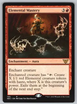 Elemental Mastery R Commander: Kamigawa: Neon Dynasty #105 NM Normal - Image 1