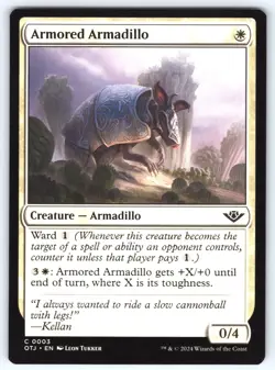 Armored Armadillo C Outlaws of Thunder Junction # 3 NM Normal - Image 1