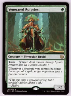 Venerated Rotpriest R Phyrexia: All Will Be One # 192 NM Normal - Image 1