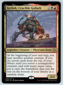 Kethek, Crucible Goliath R Phyrexia: All Will Be One # 206 NM Normal - Image 1