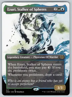 Ezuri, Stalker of Spheres (Showcase) R Phyrexia: All Will Be One # 317 NM Normal - Image 1