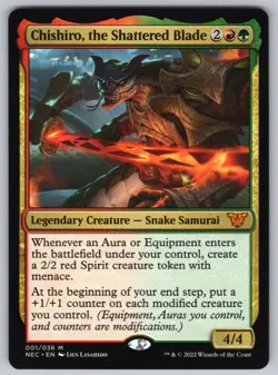 Chishiro, the Shattered Blade M Commander: Kamigawa: Neon Dynasty #1 NM Normal - Image 1