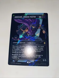 SHREDDER SHADOW MASTER SURGE FOIL 8 BIT-MTG- VARIANT- TMNT - NM- Open To Offers - Image 2