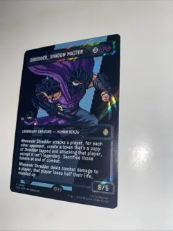 SHREDDER SHADOW MASTER SURGE FOIL 8 BIT-MTG- VARIANT- TMNT - NM- Open To Offers - Image 3