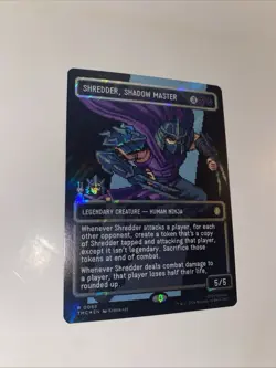 SHREDDER SHADOW MASTER SURGE FOIL 8 BIT-MTG- VARIANT- TMNT - NM- Open To Offers - Image 4