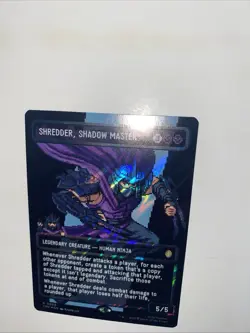 SHREDDER SHADOW MASTER SURGE FOIL 8 BIT-MTG- VARIANT- TMNT - NM- Open To Offers - Image 5