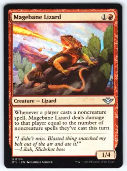Magebane Lizard U Outlaws of Thunder Junction # 134 NM Normal - Image 1