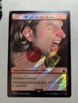 Token - Mark of the Rani & Soldier - MTG - WHO - 0047 & 0040 - Surge FOIL - Image 1