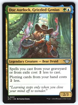 Doc Aurlock, Grizzled Genius U Outlaws of Thunder Junction # 201 NM Normal - Image 1