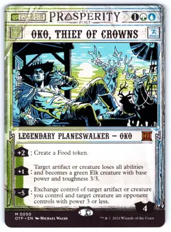 Oko, Thief of Crowns M Outlaws of Thunder Junction: Breaking News # 50 NM Normal - Image 1