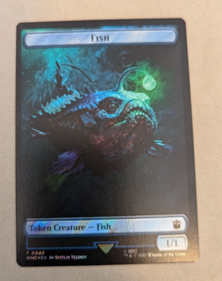 Token - Mark of the Rani & Fish - MTG - WHO - 0047 & 0042 - Surge FOIL - Image 2