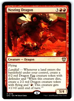 Nesting Dragon R Commander: Outlaws of Thunder Junction # 176 NM Normal - Image 1