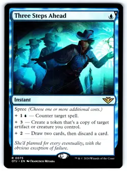 Three Steps Ahead R Outlaws of Thunder Junction # 75 NM Normal - Image 1