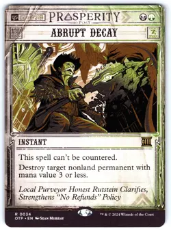 Abrupt Decay R Outlaws of Thunder Junction: Breaking News # 34 NM Normal - Image 1