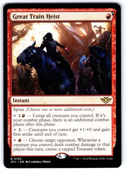 Great Train Heist R Outlaws of Thunder Junction # 125 NM Normal - Image 1