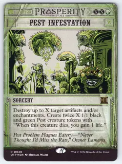 Pest Infestation R Outlaws of Thunder Junction: Breaking News # 30 NM Foil - Image 1
