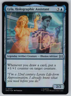 Lyla, Holographic Assistant U Marvel's Spider-Man: Eternal-Legal #7 NM Foil - Image 1