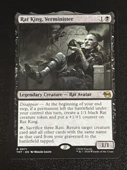MTG Teenage Mutant Ninja Turtles Rat King, Verminister 0071 NM Rare - Image 1