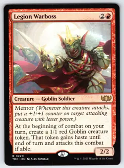Legion Warboss R Commander: Tarkir: Dragonstorm # 220 NM Normal - Image 1