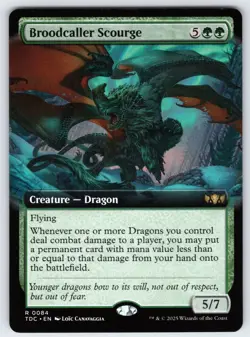 Broodcaller Scourge R Commander: Tarkir: Dragonstorm # 44 NM Normal - Image 1