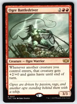 Ogre Battledriver R Commander: Tarkir: Dragonstorm # 227 NM Normal - Image 1