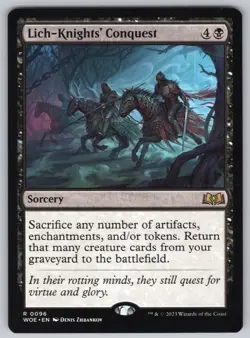 Lich-Knights' Conquest R Wilds of Eldraine #96 NM Normal - Image 1