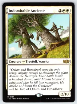 Indomitable Ancients R Commander: Tarkir: Dragonstorm # 121 NM Normal - Image 1