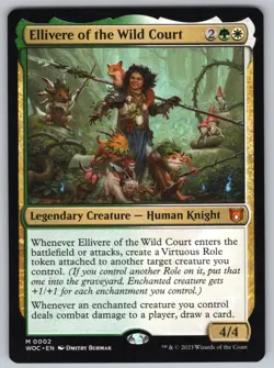 Ellivere of the Wild Court M Commander: Wilds of Eldraine #2 NM Normal - Image 1