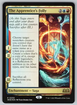 The Apprentice's Folly R Wilds of Eldraine #200 NM Foil - Image 1