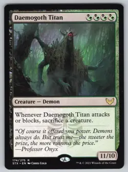 Daemogoth Titan R Strixhaven: School of Mages #174 NM Normal - Image 1