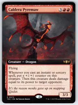 Caldera Pyremaw R Commander: Tarkir: Dragonstorm # 33 NM Normal - Image 1