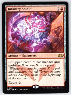 Infantry Shield R Commander: Tarkir: Dragonstorm # 35 NM Normal - Image 1