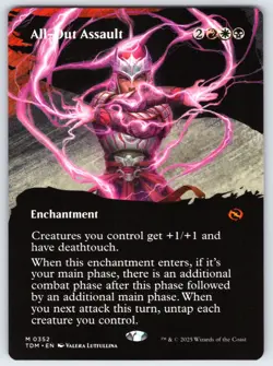 All-Out Assault (Borderless) M Tarkir: Dragonstorm # 352 NM Normal - Image 1