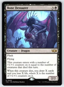 Bone Devourer R Commander: Tarkir: Dragonstorm # 26 NM Normal - Image 1