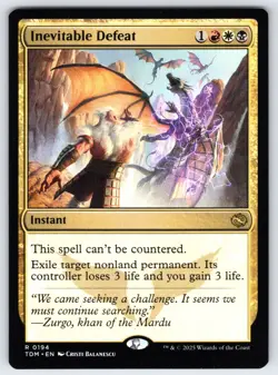 Inevitable Defeat R Tarkir: Dragonstorm # 194 NM Normal - Image 1