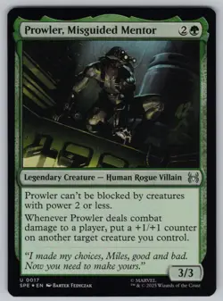 Prowler, Misguided Mentor U Marvel's Spider-Man: Eternal-Legal #17 NM Foil - Image 1