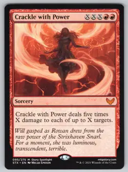 Crackle with Power M Strixhaven: School of Mages #95 NM Normal - Image 1